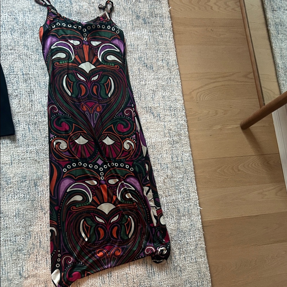 Desigual Multicolor Maxi Dress with Abstract Design